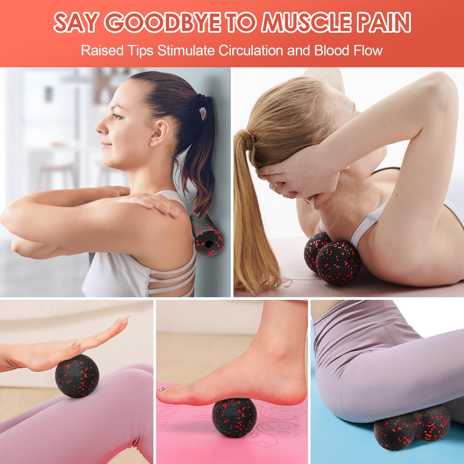 Hollow Yoga Roller Massage Pea - đánh giá và giá Health Wellness Fitness