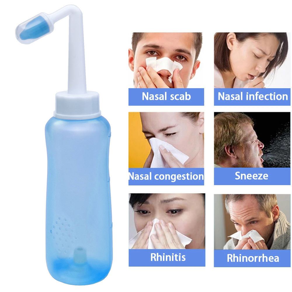 Nose Wash Cleaner Bottle 300ml - đánh giá và giá Neti Pot Nasal Rinse