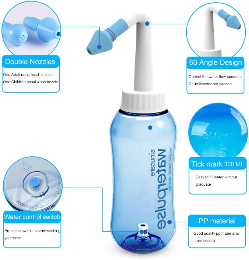 300ml 500ml nasal irrigator Ri - đánh giá và giá Neti Pot Nasal Rinse