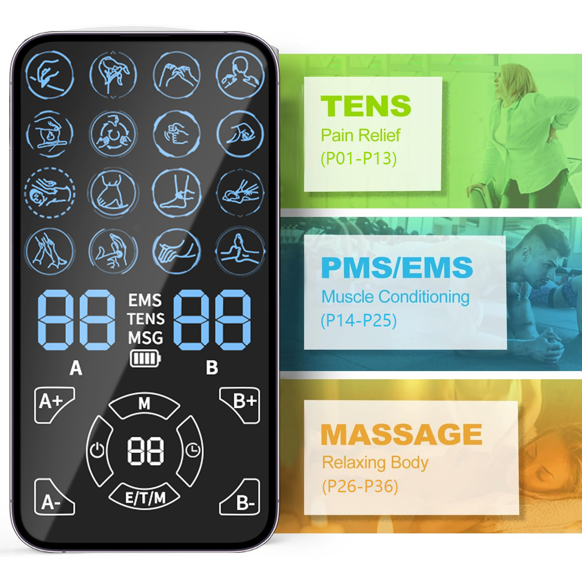 Pain Relief TENS Unit EMS Mass - đánh giá và giá Tens Pain Relief Unit