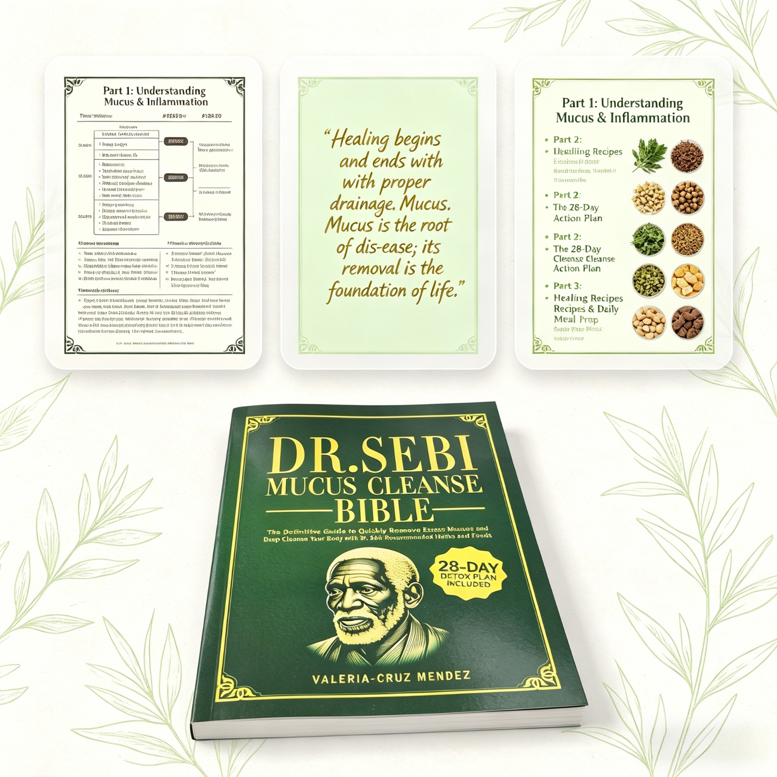 Dr. Sebi Mucus Cleanse Bible 2 - đánh giá và giá Health Wellness Guide