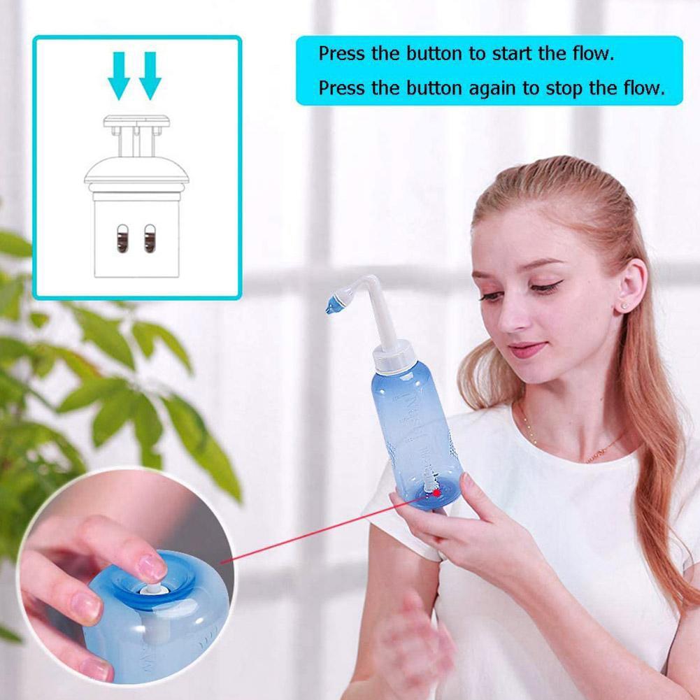 300 Nose Wash Cleaner Nasal Ir - đánh giá và giá Neti Pot Nasal Rinse