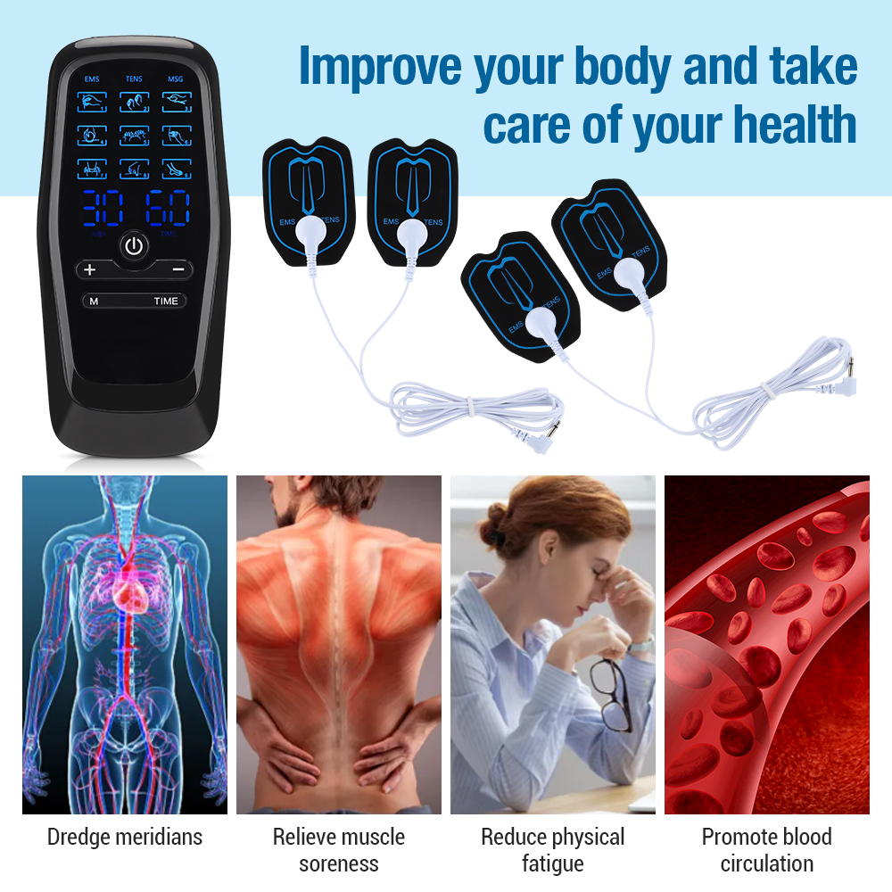 EMS Muscle Electrostimulator T - đánh giá và giá Tens Pain Relief Unit