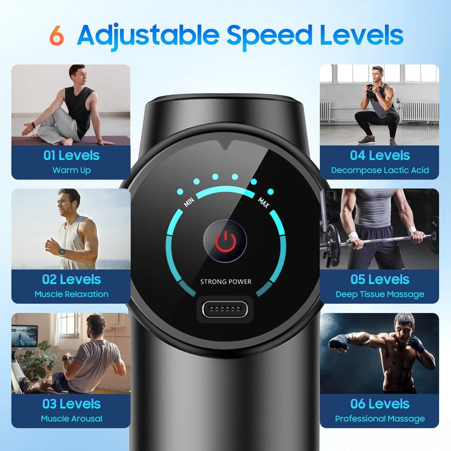 New Deep Tissue Massage Gun Po - đánh giá và giá Health Wellness Fitness