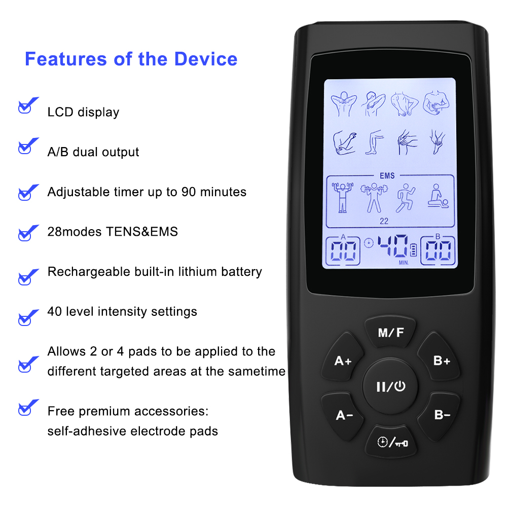 40 Levels Electric Tens Electr - đánh giá và giá Tens Pain Relief Unit