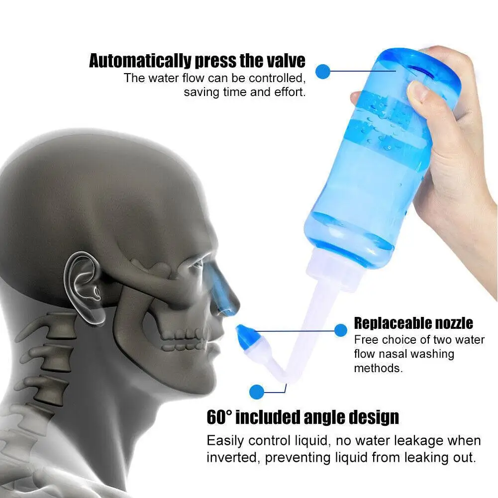 300ml  Nose Wash Cleaner Nasal - đánh giá và giá Neti Pot Nasal Rinse